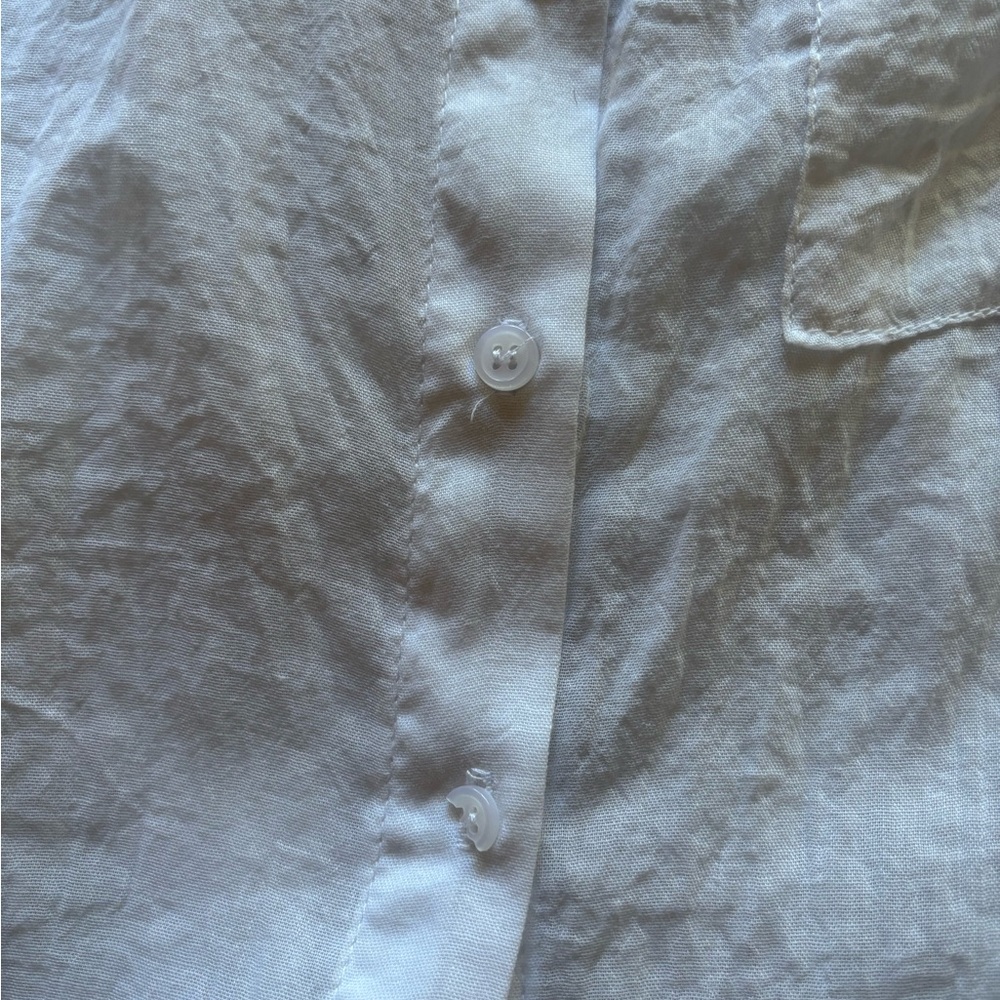 White Button-Up Blouse - Picture 4 of 5